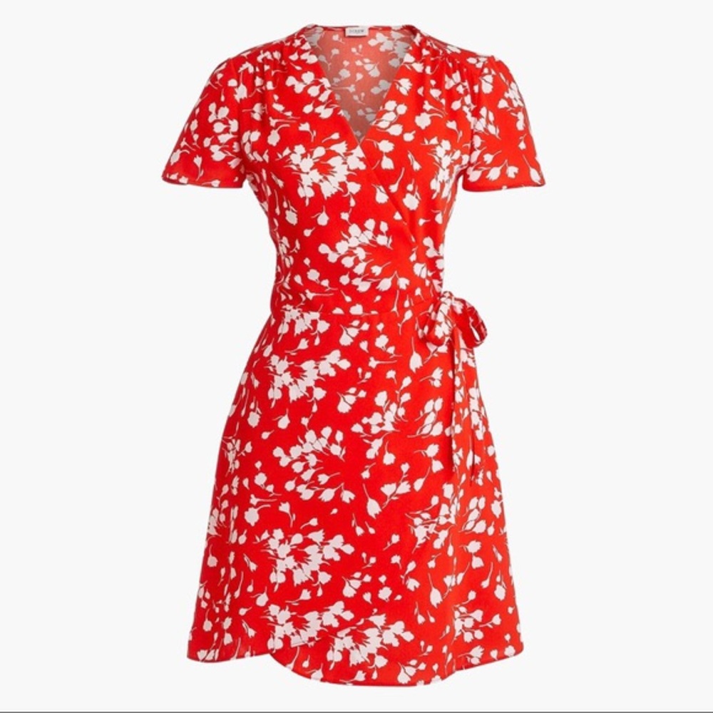 J Crew Floral Wrap Dress